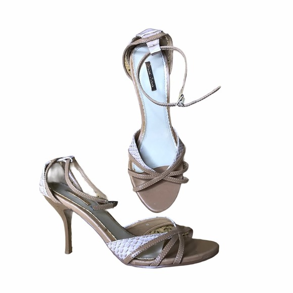 Michael Antonio- New Snake Print Ankle Strap Heels - Picture 2 of 8